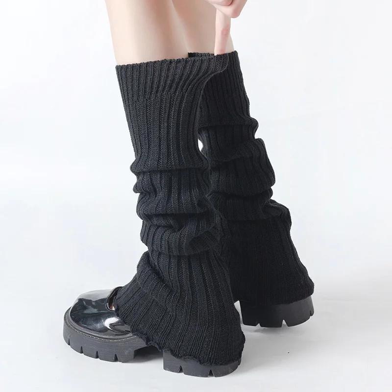 Spring Lolita Leg Warmers Socks Female Knitted Warm Foot Cover Women Warmer Lady Autumn Crochet Heap Heap Socks Boot Cuffs
