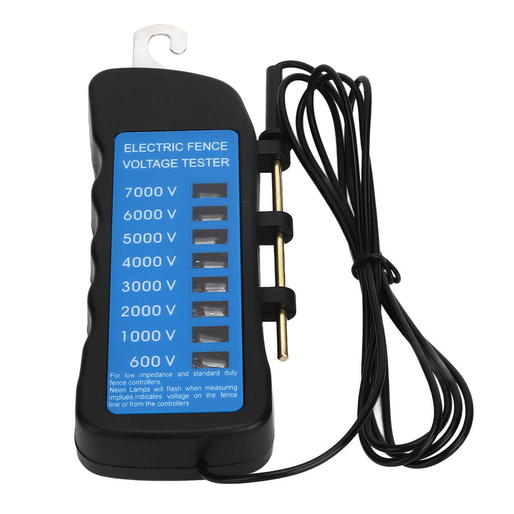 Electric Fence Tester Multi Light Voltage Detection Portable for Farm Supply Fencing ABS 7000V
