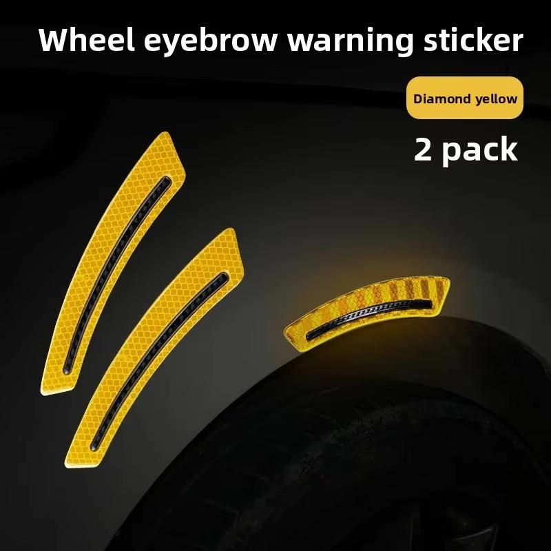 Светоотражающая наклейка на автомобиль для бампера, двери, колесной арки, защитные наклейки от царапин, наклейка для кузова автомобиля против столкновений, ночная предупреждающая наклейка
