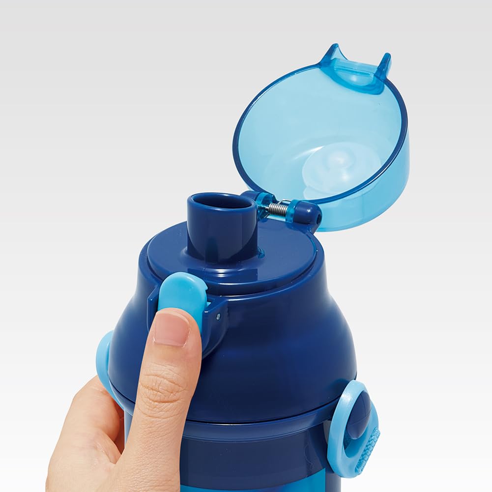 Skater Water Direct Dishwasher Made In Jurassic Children's Bottle, 480ml, Drinking, Plastic, One-Touch Operation, Safe, Japan, 24, Boys, PSB5SANAG-A