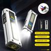 Mini Flashlight LED Rechargeable Portable COB Work Light Powerful Lantern with Strong Magnet Emergency Power Bank Outdoor