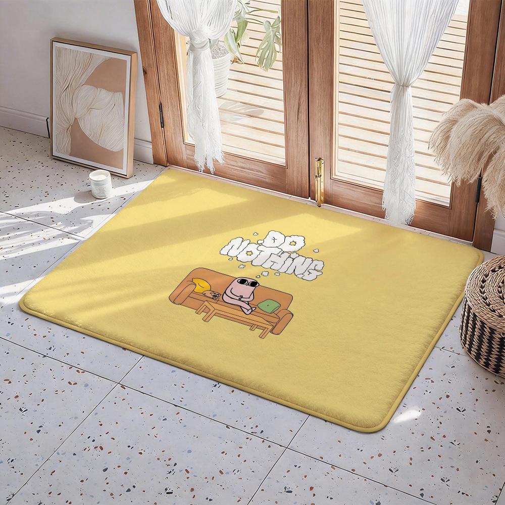 Character K Ketnipz Floor Mat Eco Flannel Doormat Non Slip Odorless Indoor Floor Rug Soft Short Plush Home Mat