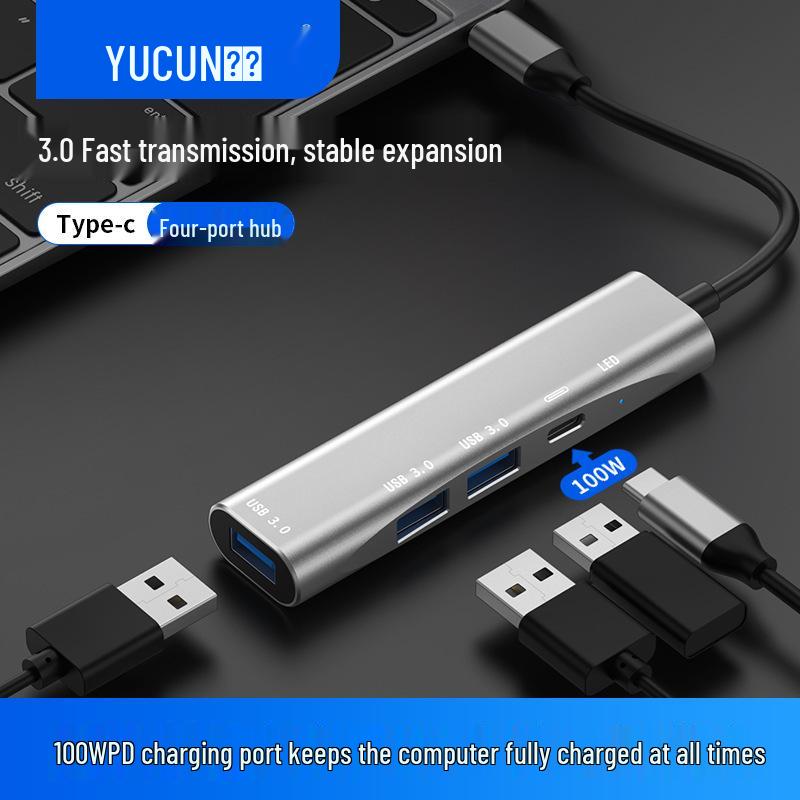 Док-станция USB-C: Зарядный хаб PD и USB 3.0 разветвитель для телефонов, планшетов, ноутбуков