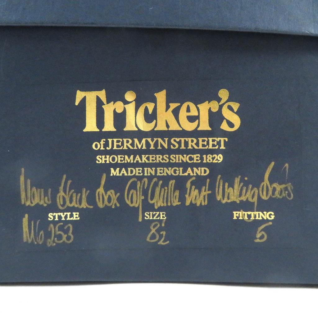Отличные ботинки Tricker's Шнуровка кожаные загородные ботинки ghillie черная кожа мужские 8.5 M6253 Б/У