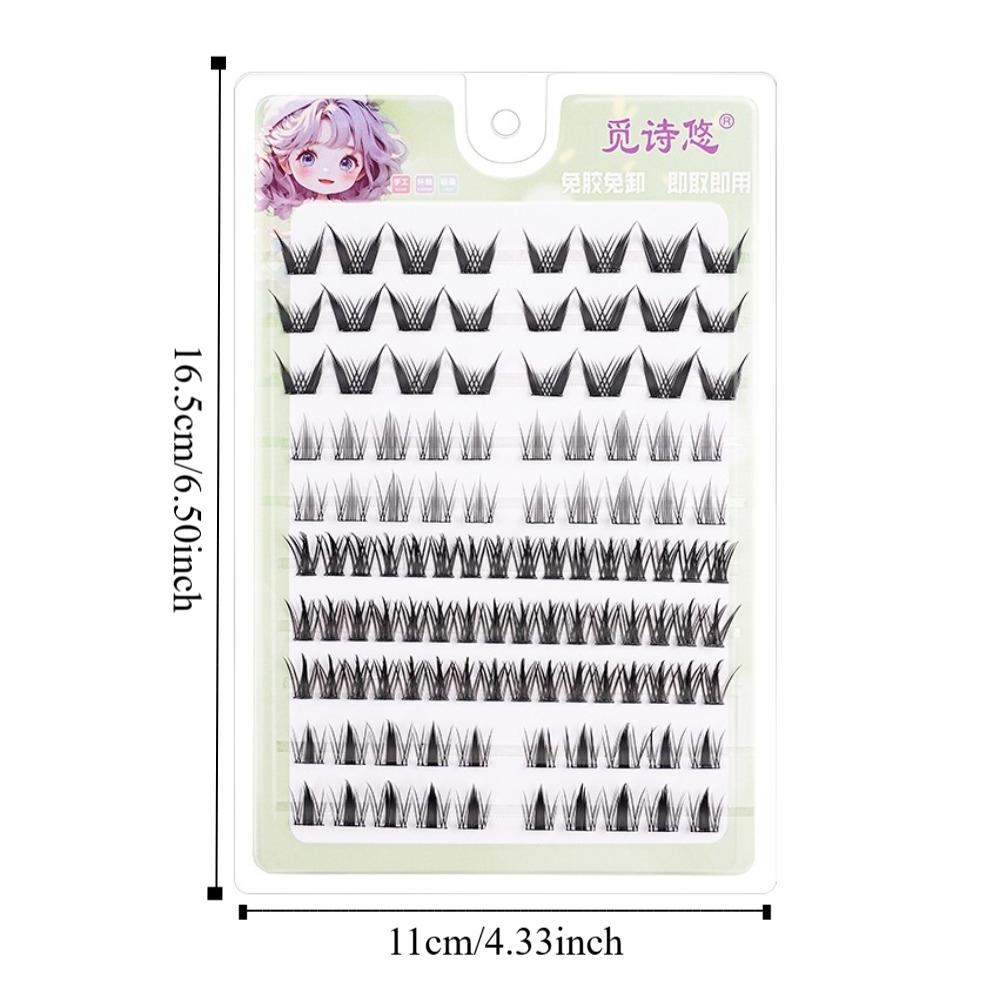 5D Самоклеящиеся Накладные Ресницы Мягкие Сегментированные Пучки Ресниц Без Клея Накладные Ресницы Макияж