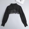 Cape Lace Fake Collar Cloak Flower Scarves Simple Lace Shawl  Female