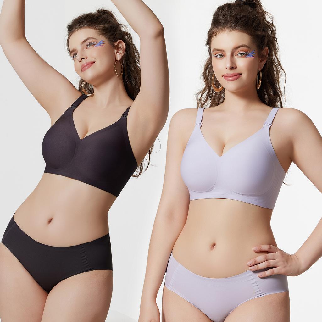 Women's Underwear: Gel-Filled, Wire-Free, Comfortable Anti-Sagging Plus Size Nursing Bra