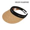 Helen Kaminski Bianca Sun Visor Straw Hat Natural Black Visor Hat HAT50265-NTBL