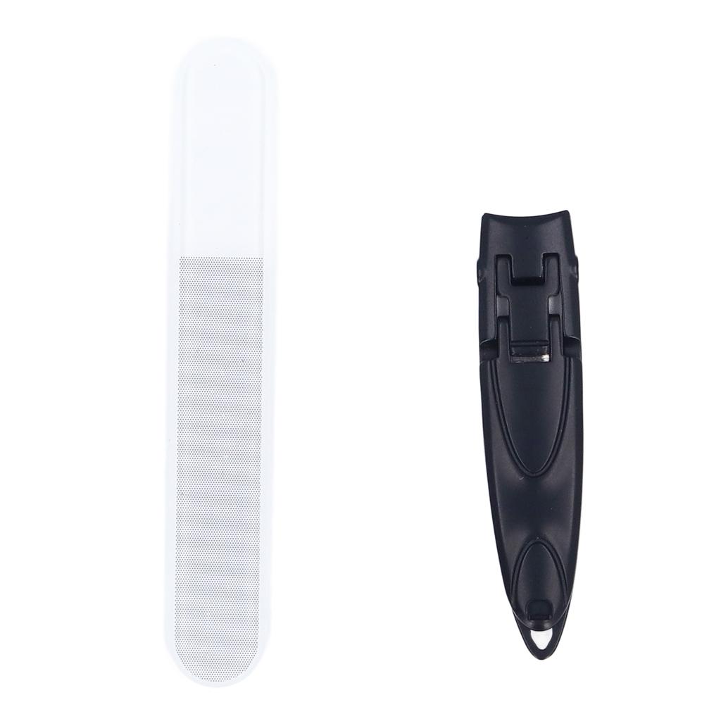 Набор щипчиков для ногтей Профессиональный набор с пилкой для предотвращения разбрызгивания Ультратонкий портативный из нержавеющей стали T