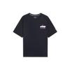 Wade Series Ice-Sense Loose Short Sleeve T-Shirt With Back Letter Print Unisex Tops Black AHSS783-7