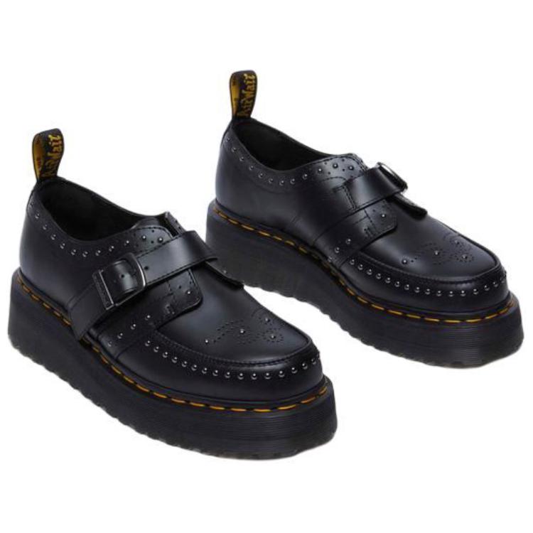 Dr. Martens Comfortable Vintage Motorcycle Casual Shoes Women Shoes Black 32087001