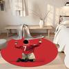 Cristiano Ronaldo Round Carpet Suitable for Kitchen Dining Room Game Room Balcony Anti-slip Round Rug Office home decor