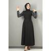 Women's Hijab Dress With Tulle Detailed Sleeves