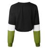 Womens Long Sleeve Splcing Color Sweatshirt Pullover Tops Blouse