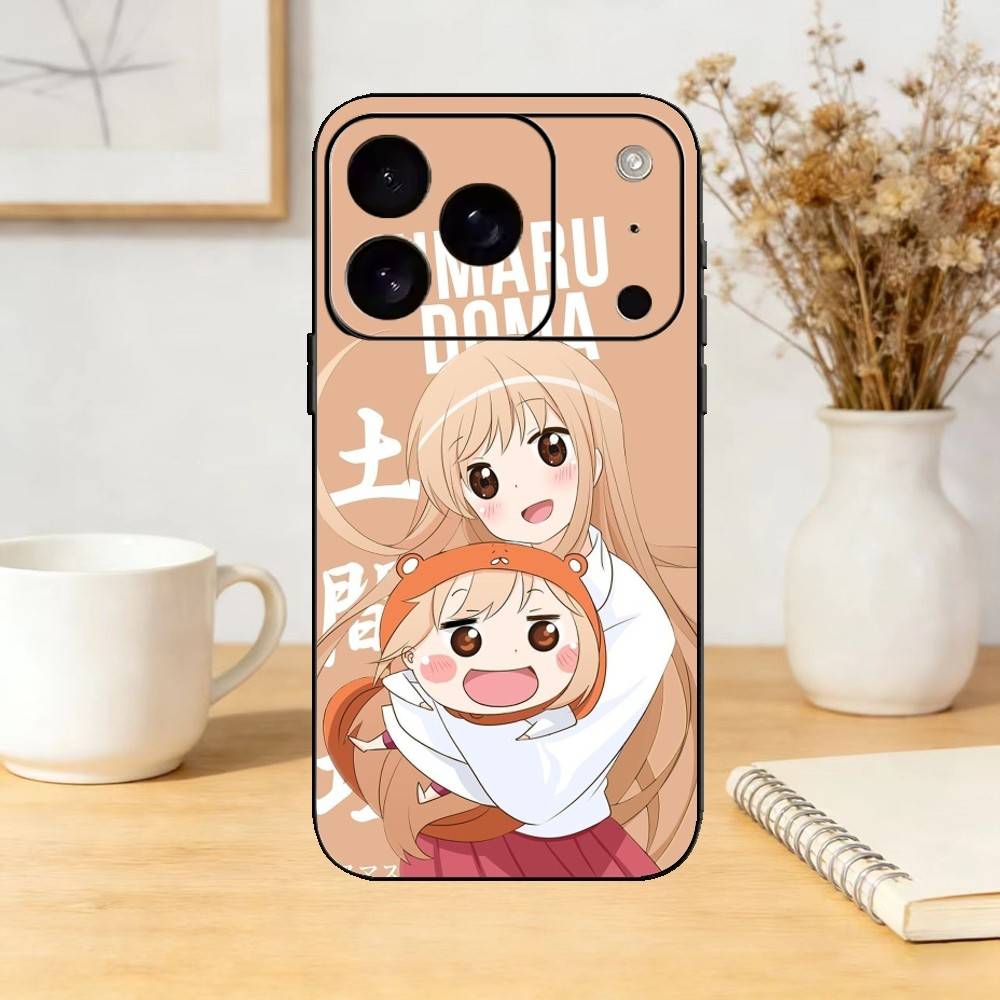 Мимуто!Чехол для телефона Umaru-Chan Силиконовый черный Мягкий Для IPhone 17,16,15,14,13,12,11,SE,Plus Pro Max