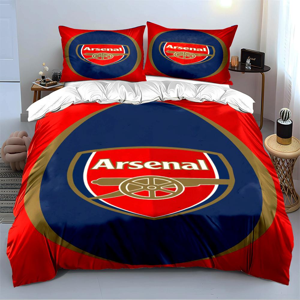 Arsenal Logo Bedding Set Bedding Duvet Cover Set Duvet Cover Pillowcases Home Decor (1 * Duvet Cover 2 * Pillowcases, without duvet insert)