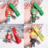 Fourth Generation One Piece Keychain Luffy Nami Zoro Sanji Silicone Figurine