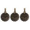 3pcs Antique Copper Thread Cutter Tool Retro Style Yarn Cutter Metal Pendant Thread Cutter  Knitting