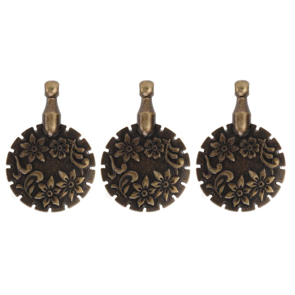 3pcs Antique Copper Thread Cutter Tool Retro Style Yarn Cutter Metal Pendant Thread Cutter Knitting