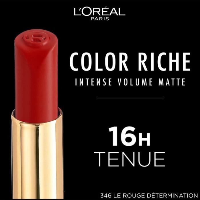 L'Oréal Paris Rouge À Lèvres Color Riche Intense Volume Matte 346 Le Rouge Determination