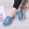 Women Platform Sneakers Genuine Leather Shoes Casual Shoes Ladies Thick Sole Flat Comfort Loafers