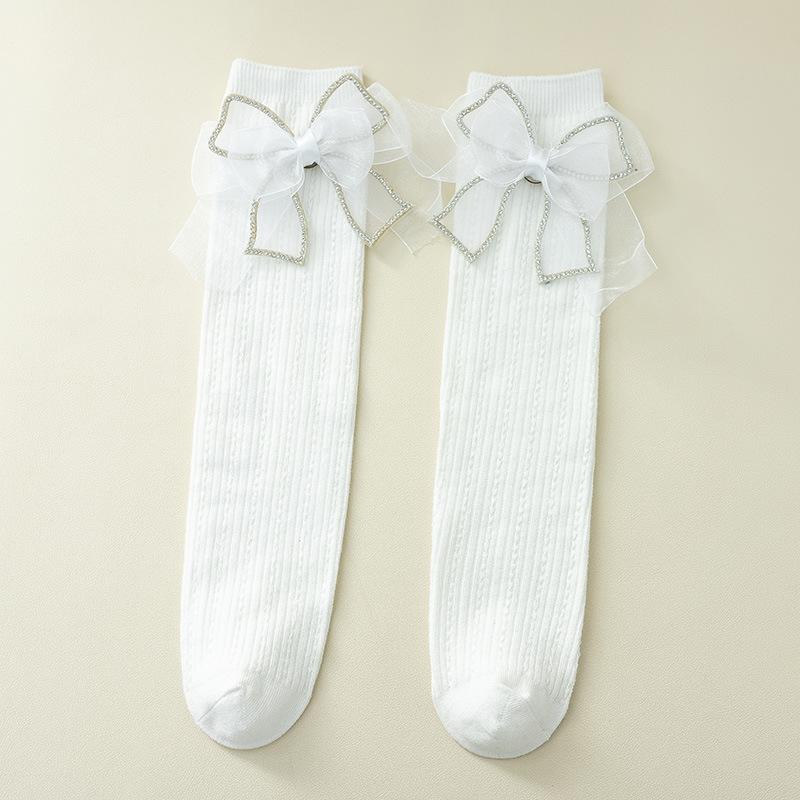 Гольфы для девочек, бесшовные носки для школьной формы, детские футбольные носки, хлопковые длинные носки, носки 3/5