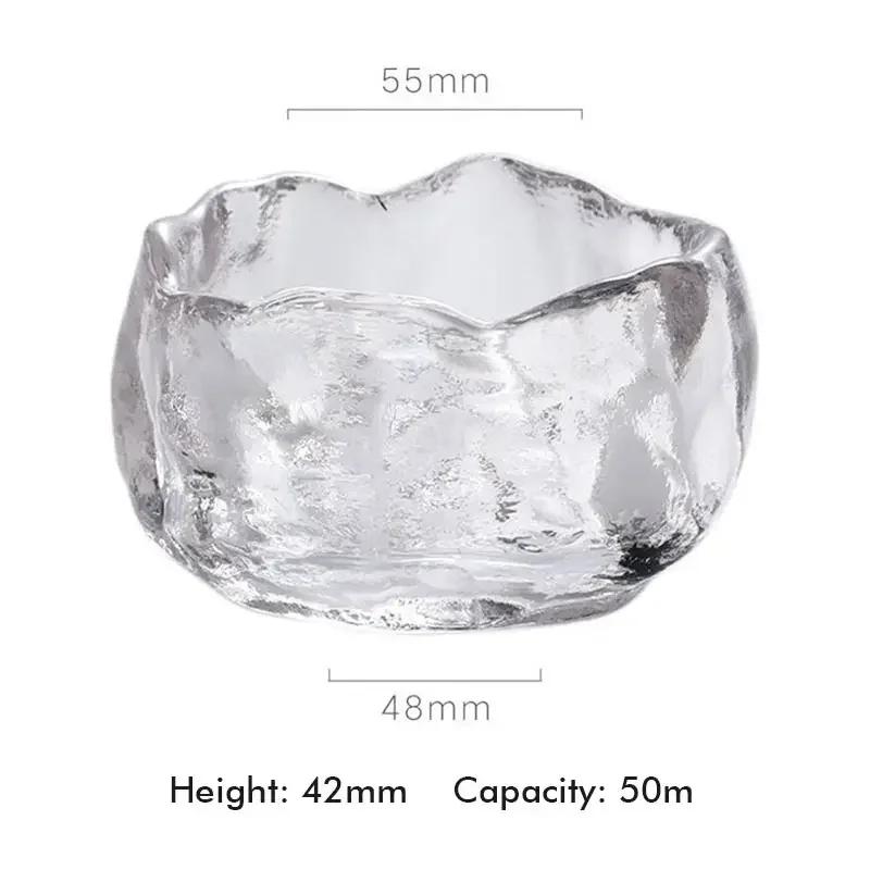 1 шт. Стеклянная чашка в японском стиле для дегустации Прозрачная/Замороженный чай s Мастер Кунг-фу Чайная чашка Бокал для белого вина стеклянная трубка для воды