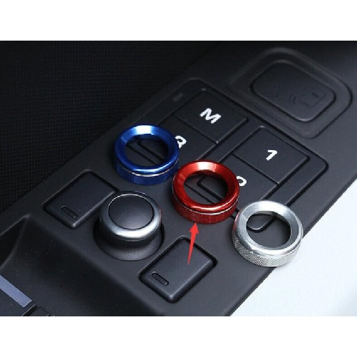 Rearview Mirror Adjust Knob Trim 1PCS Aluminum Red Fit For Land Rover 2013-