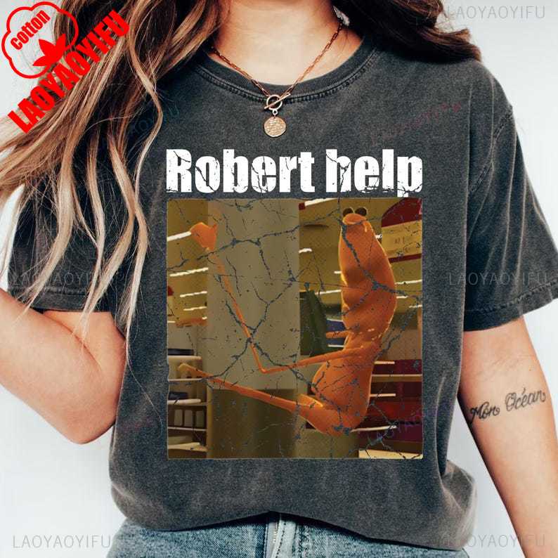 Marcus The Worm Robert Help Meme Womens Marcus Im Looking for Jimbo James Funny Printed Tshirt Tops High Quality Cotton Unisex