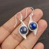 Lapis Lazuli Pendant Handmade Gemstone Jewelry, 925 Solid Sterling Silver Earrings ,Unique Design Jewelry Earrings For Her