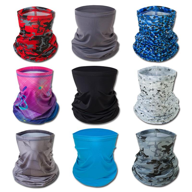 Ice Silk Multifunctional Neck Gaiter Men Women Sun Protection Outdoor Sports Cycling Hiking Fishing