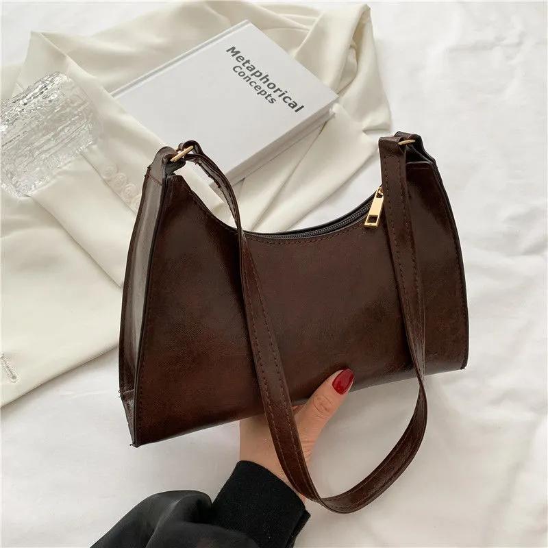 Niche Design Retro Versatile Armpit Baguette Bag Female Senior Sense of Temperament Shoulder Bag
