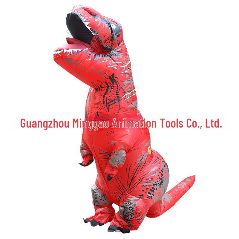 Надувной костюм динозавра тираннозавра рекса для Хэллоуина, Рождества и вечеринок – забавный наряд для ролевых игр