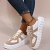 2024 Новые летние женские кроссовки, модные цветные вулканизированные туфли, кроссовки со шнуровкой на перекрестной подошве, женские повседневные туфли на плоской платформе