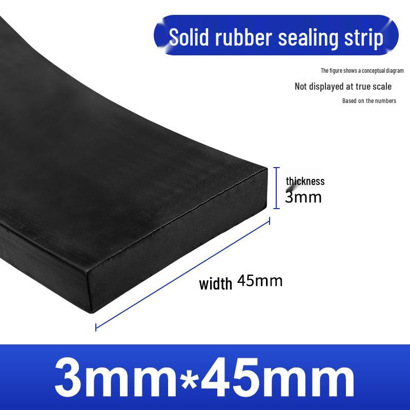 Nitrile Rubber Strip: Oil & Pressure-Resistant Shock Absorbing Glass Pad for Sealing & Joint Support