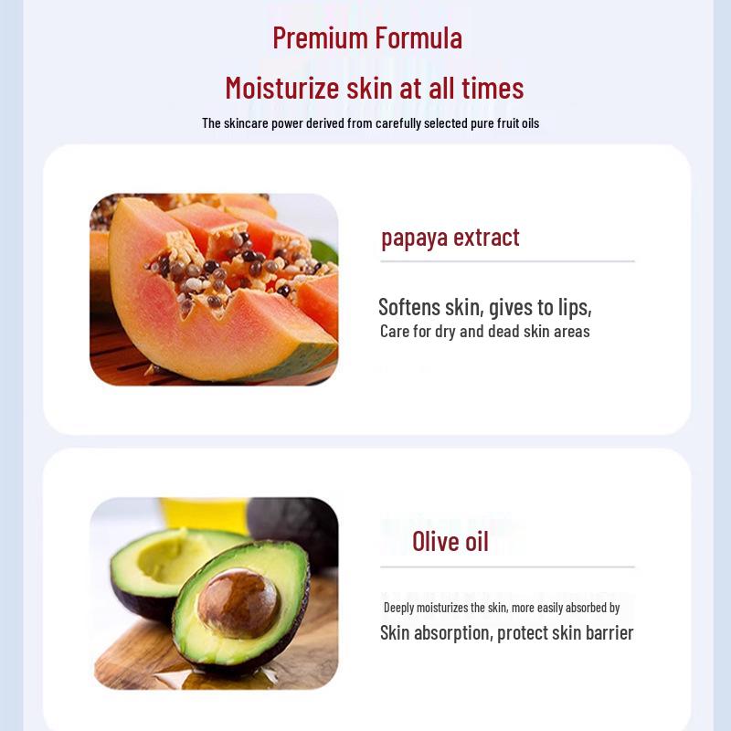 Доктор. Увлажняющий бальзам для губ Geng Papaya - Увлажняющее, успокаивающее и восстанавливающее масло для губ для сухих, потрескавшихся губ, Безопасно для детей