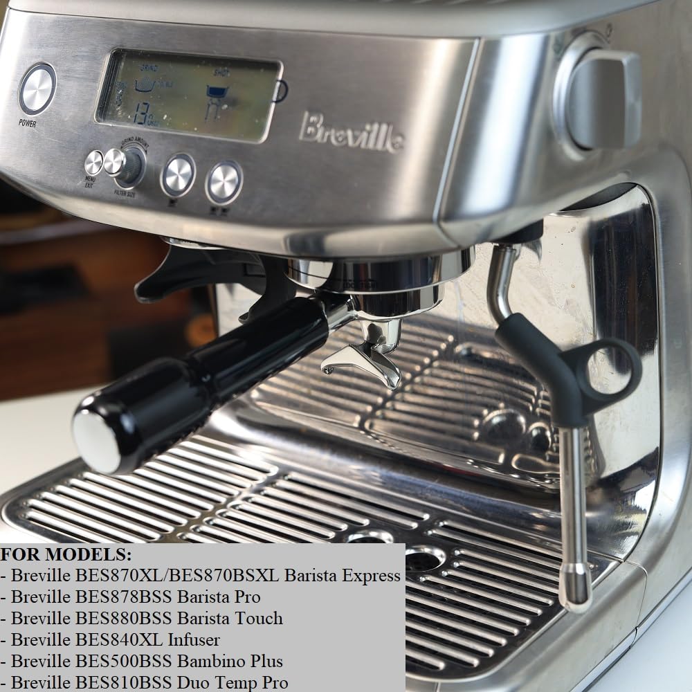 54mm Portafilter Double Compatible with Solis Barista Perfetta SK1170S and Breville Barista Series Spout,