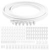 5M Flexible Bendable Curtain Track Bedrooms Balconies Bathrooms Room Divider Ceiling Silent Track Home Window Decor Accessories
