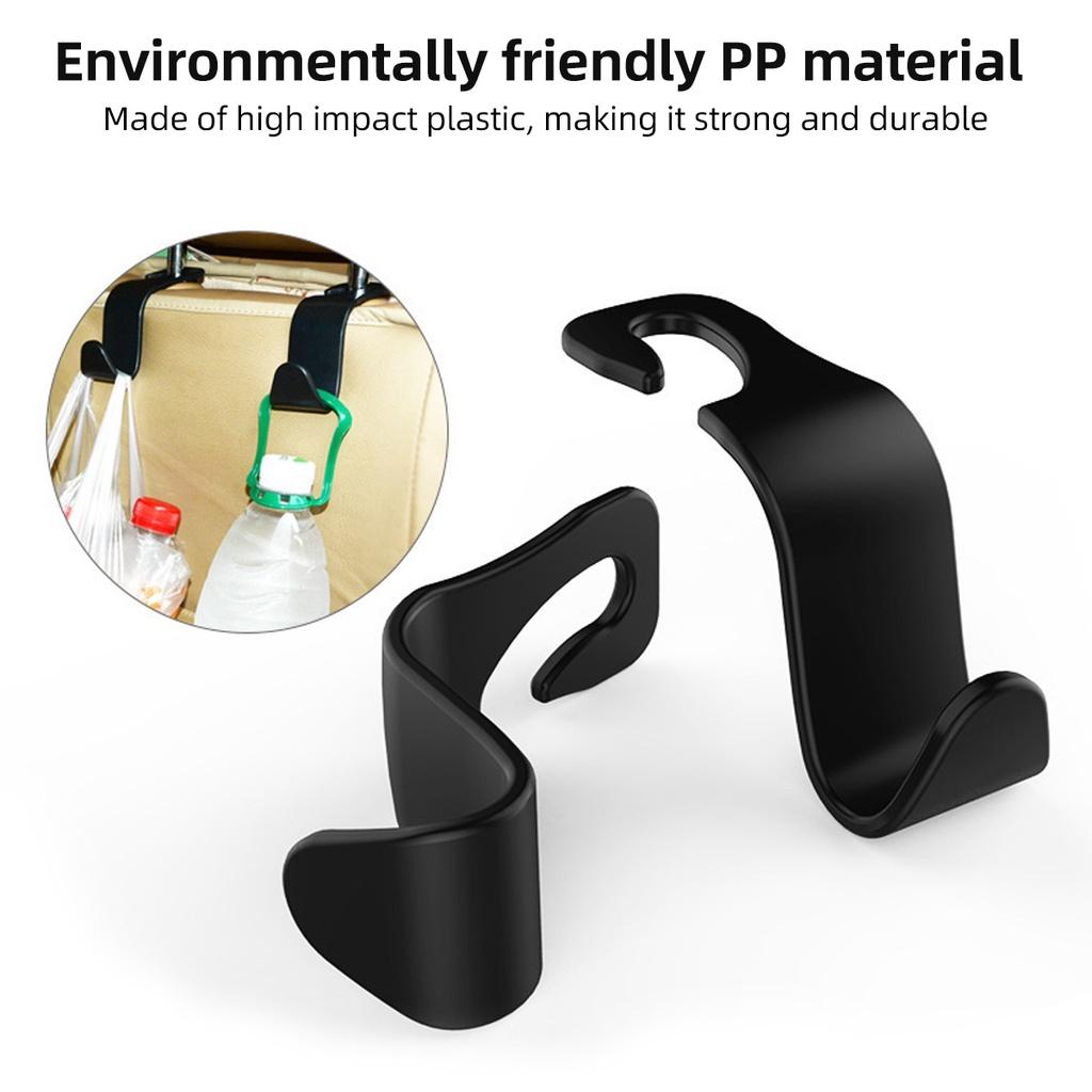 FONKEN Крючок для подголовника автомобильного сиденья, органайзер для заднего сиденья, вешалка для хранения сумки, одежды, пальто, аксессуары для интерьера