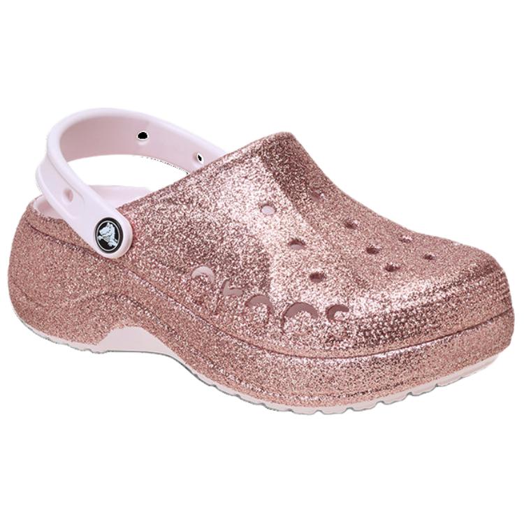 Crocs Beiya Clouds Блестящие кроксы из ЭВА женские телесно-розовые 208459-6PI