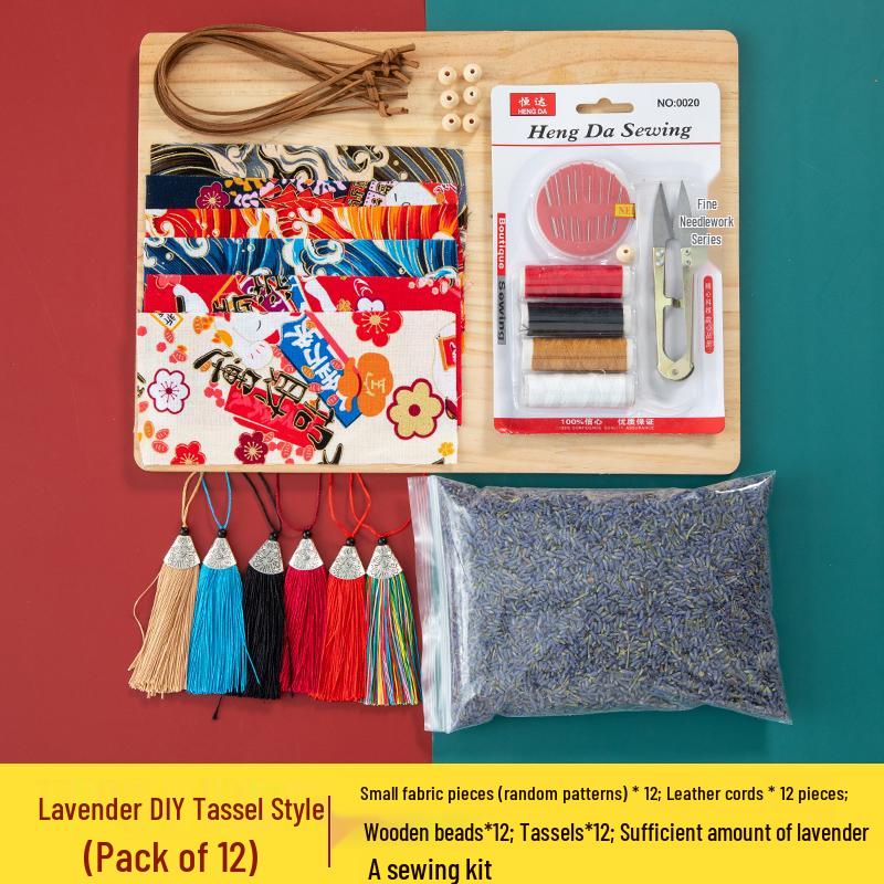 Handmade Dragon Boat Festival Sachets: Lavender & Mugwort Mosquito Repellent in Ancient Hanfu Style for Kids