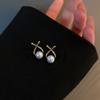 Серьги Cross Versatile, серьги Niche High-end, французские ретро-серьги с жемчугом