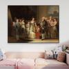 Classical Oil Painting Poster Francisco De Goya Charles IV of Spain and His Family Canvas Painting Vintage Gallery Decoration