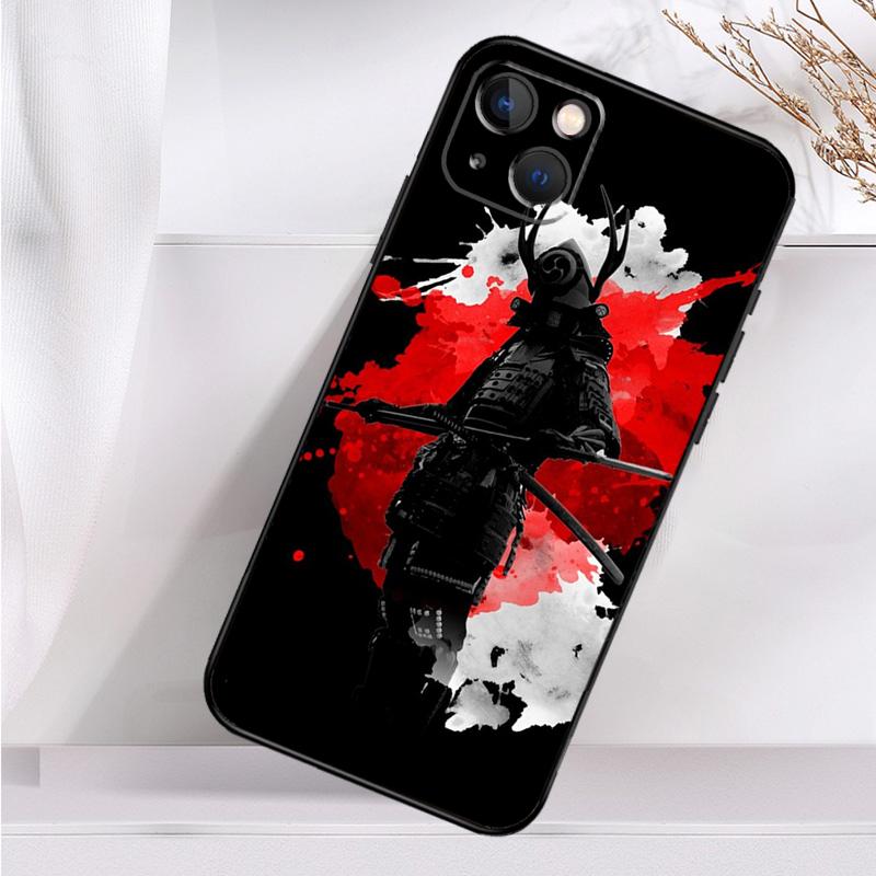 Ударопрочный чехол с изображением японского воина-самурая для iPhone 17 11 14 15 16 Pro Max Plus 12 13 Mini 16e 17 Air Чехол для телефона