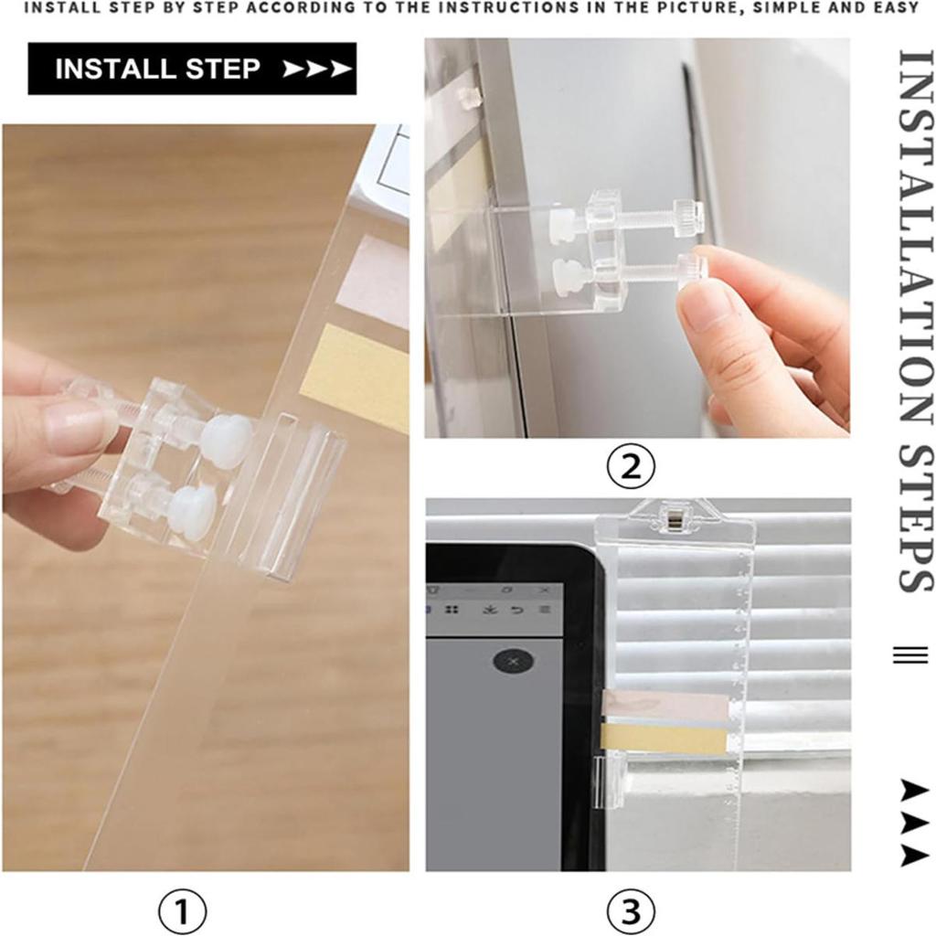 Креативная доска для заметок на монитор для липких заметок, прозрачный держатель для визиток, подставка для телефона, настольный пластиковый держатель, канцелярские товары