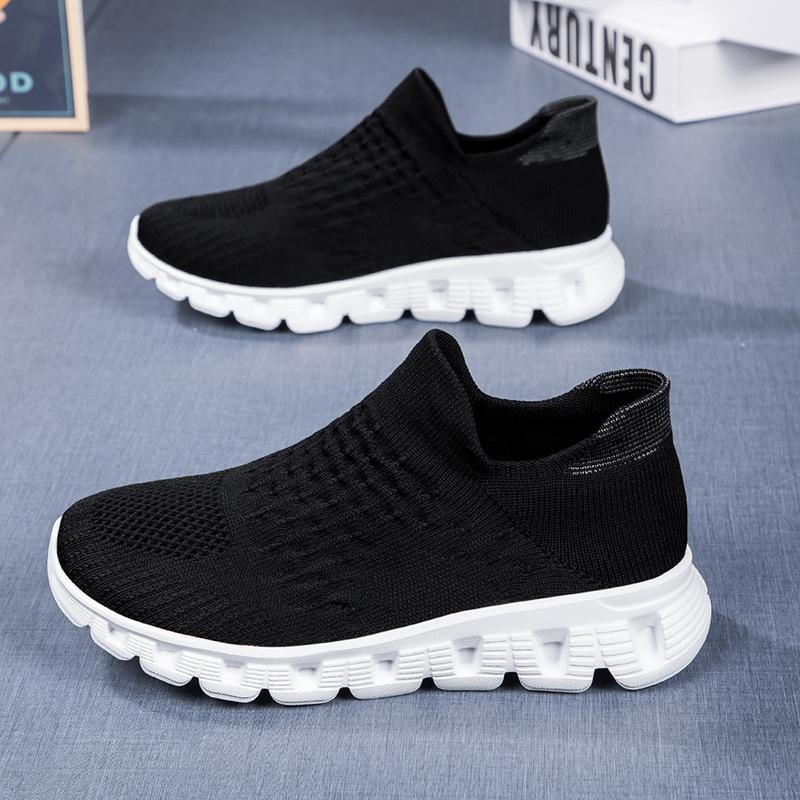 Unisex Sneakers Socks Shoes for Women Breathable Slip On Flats Unisex Platform Sneakers Casual Walking Men Shoes