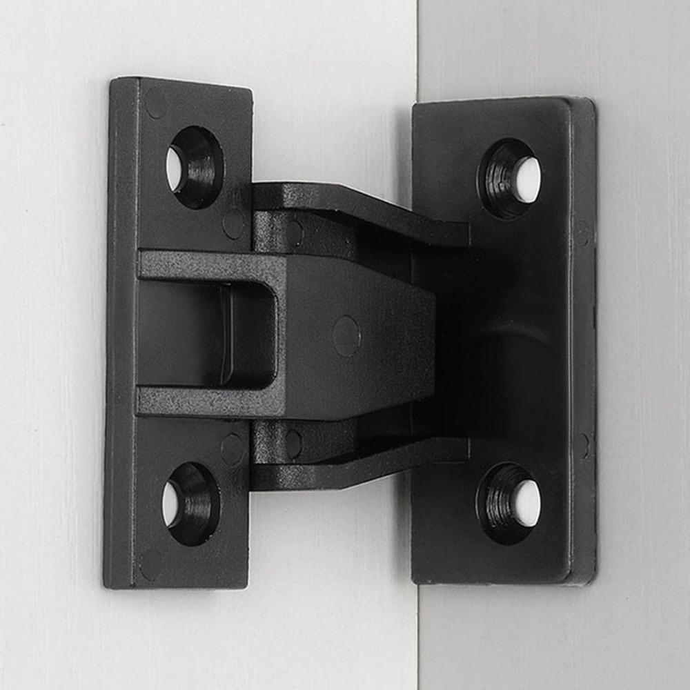 6 set ABS Furniture Connector Black Panel Connection Bracket Durable Furniture Joint Bracket DIY