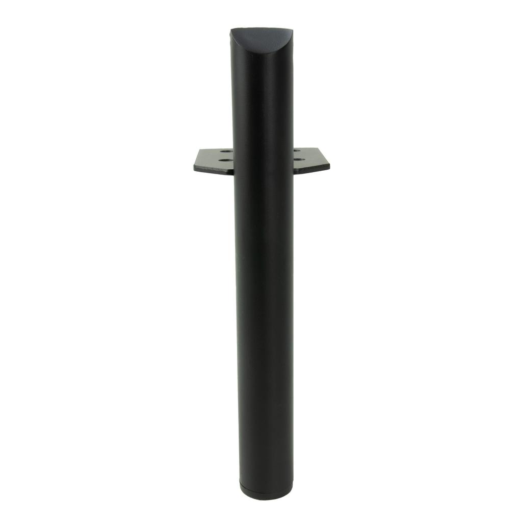 Furniture leg, pin, black matte, 15 cm