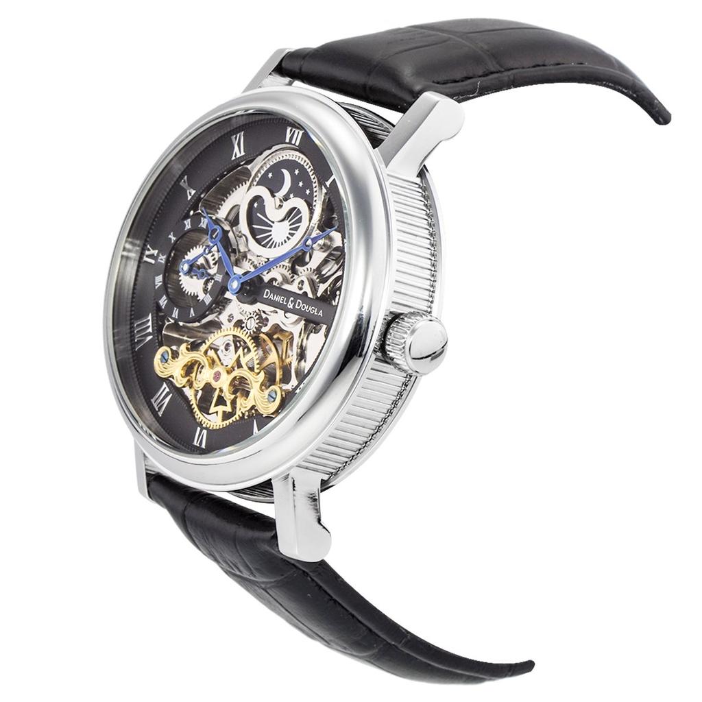 Daniel Douglas Watch Automatic Mechanical DD8806 Automatic Skeleton DANIEL&DOUGLAS Men's (DD8806-BK)