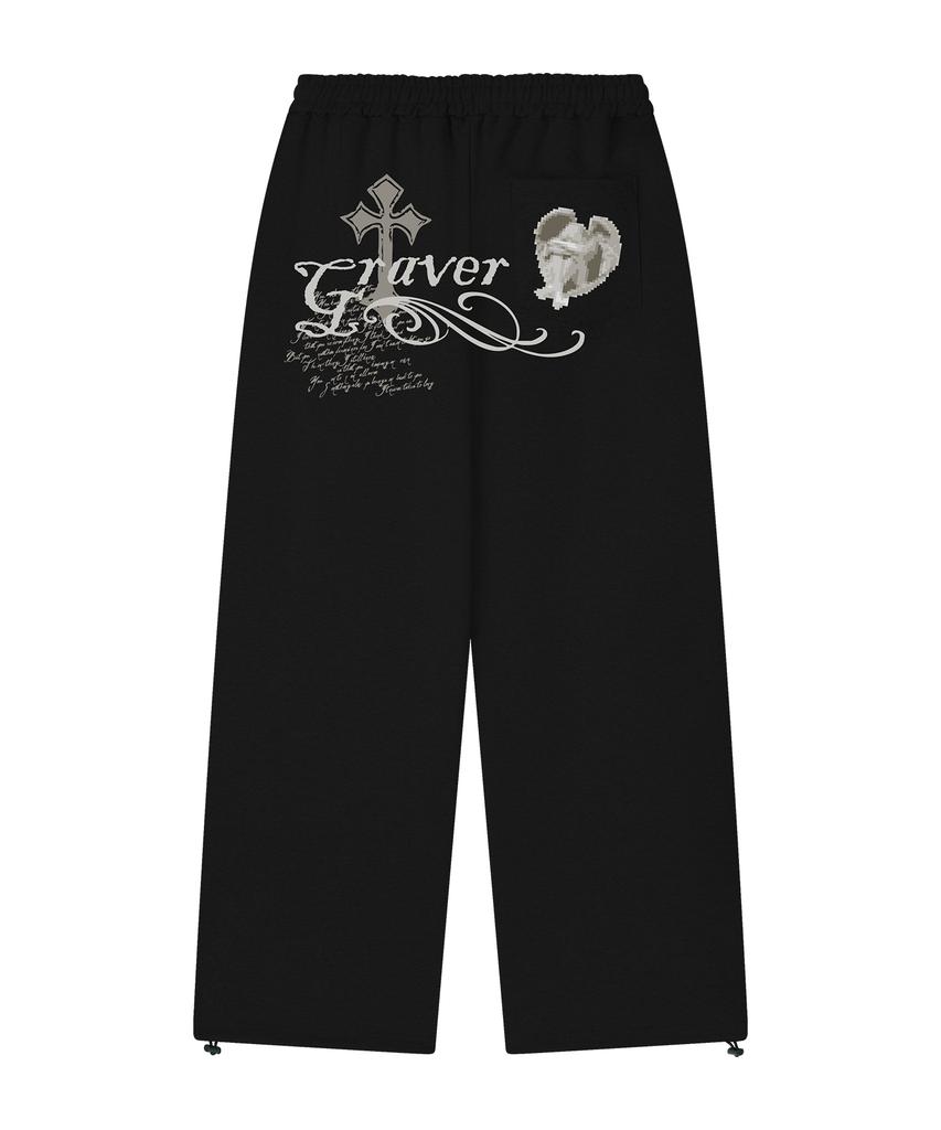 GRAVER [Унисекс] Тренировочные широкие брюки Dontcry_2 цвета